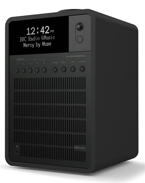 REVO SUPERSIGNAL DAB+ RADIO MED BLUETOOTH - SHADOW EDITION