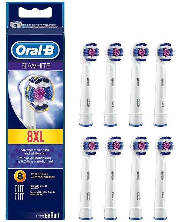 Oral-b 3d White - Pakke med 8 stk.